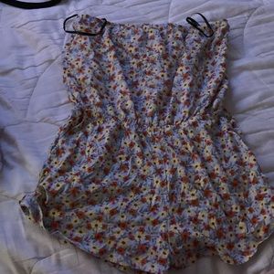Forever 21 strapless short romper